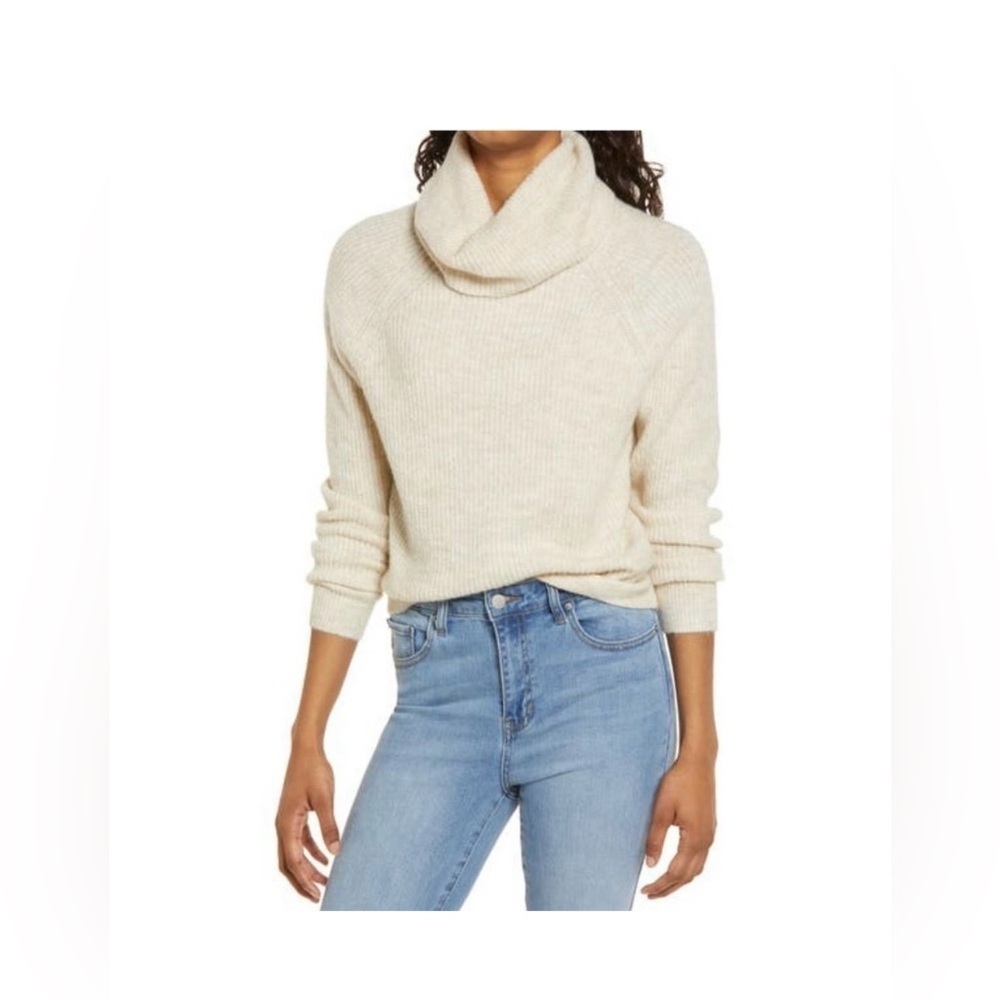 BP Beige Oatmeal Light Heather Ribbed